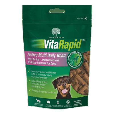 Vetalogica Vitarapid Active Multi Daily Treats For Dogs