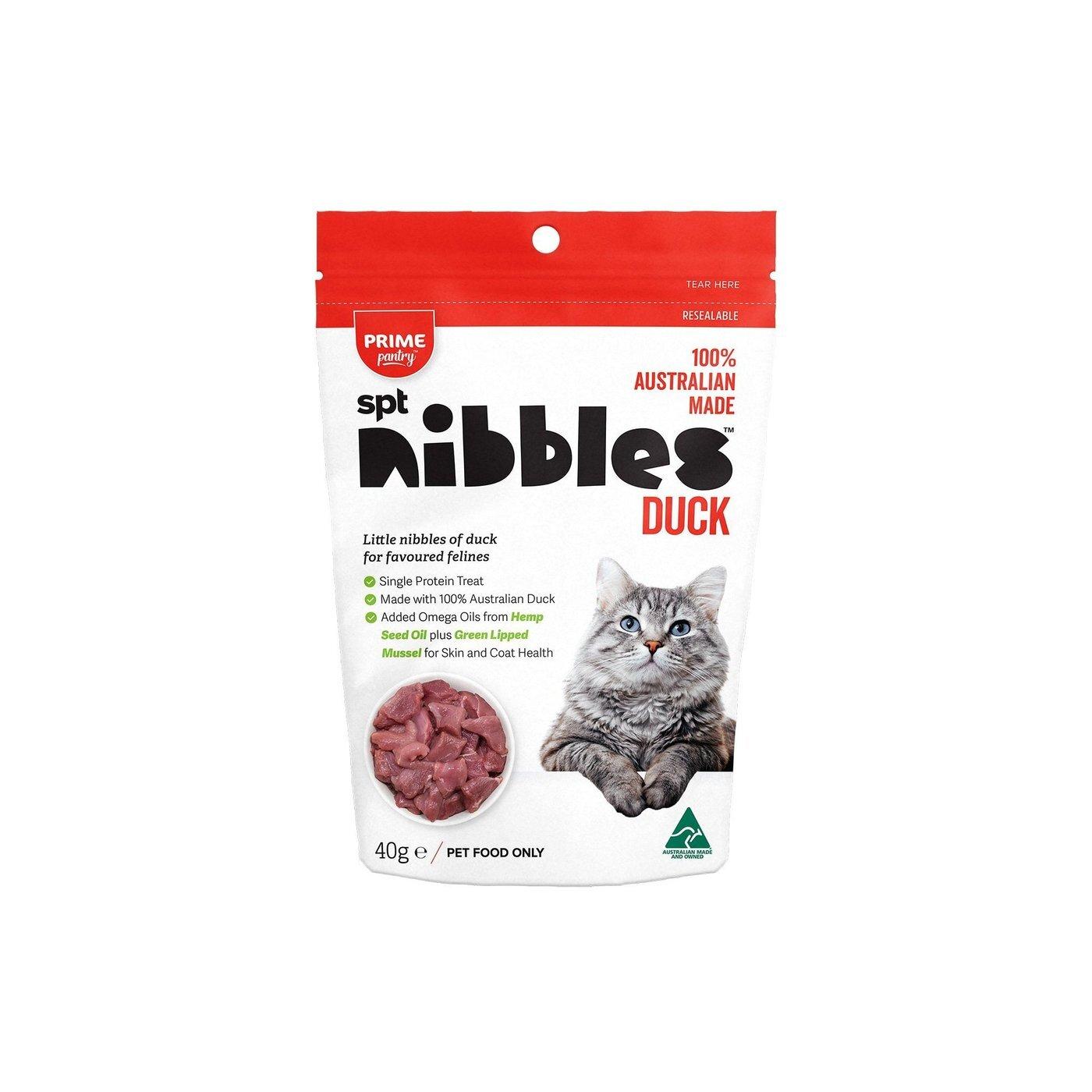 Prime Pantry Cat Nibbles Duck Treats 40g