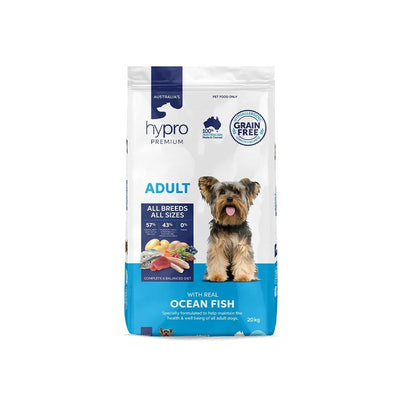 Hypro Premium Grain Free Ocean Fish Dry Dog Food 20kg