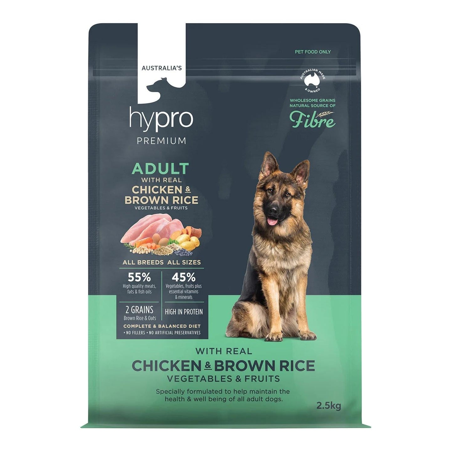 Hypro Premium Wholesome Grains Chicken & Brown Rice Dry Dog Food 20kg