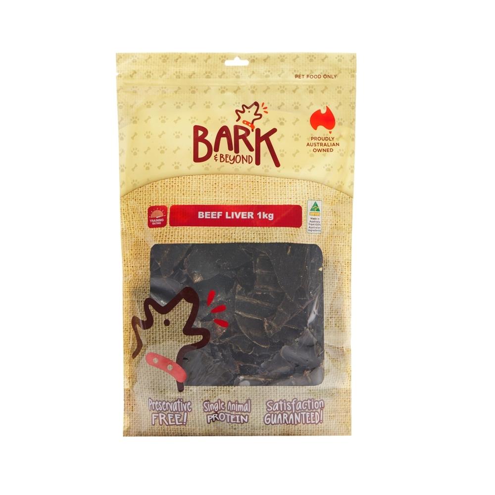Bark And Beyond Beef Liver Natural Dog Treats 1kg