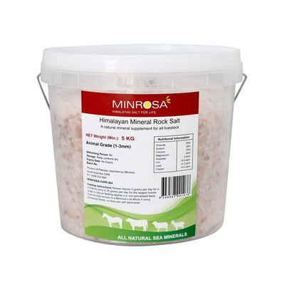 Minrosa Animal Grade Salt Granules - 5kg