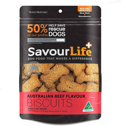 Savourlife Australian Beef Biscuits Dog Treats 500g