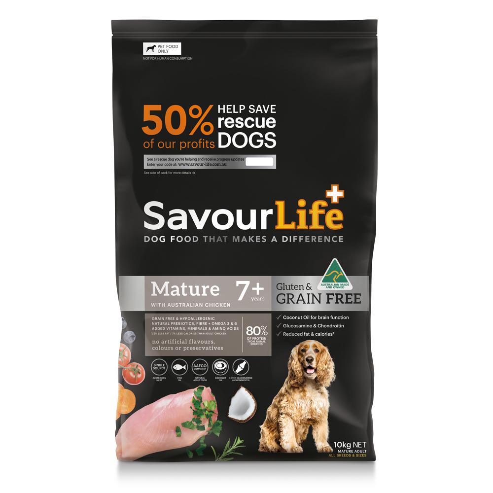Savourlife Grain Free Mature Dry Dog Food Chicken 10kg