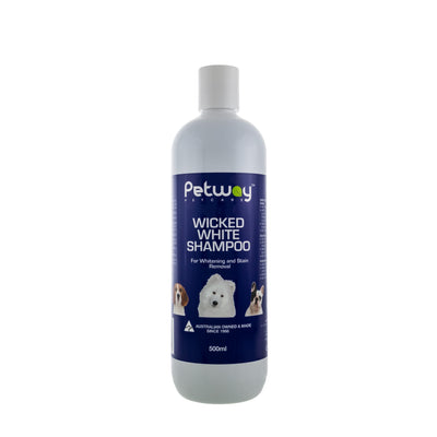 Petway Petcare Wicked White & Stain Removal Dog Shampoo 500ml