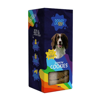 Doggylicious Dog Treat Rainbow Cookies 180g
