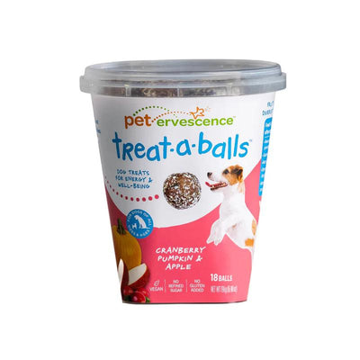 Petervescence Treat A Balls Cranberry Pumpkin And Apple Dog Treats 198g