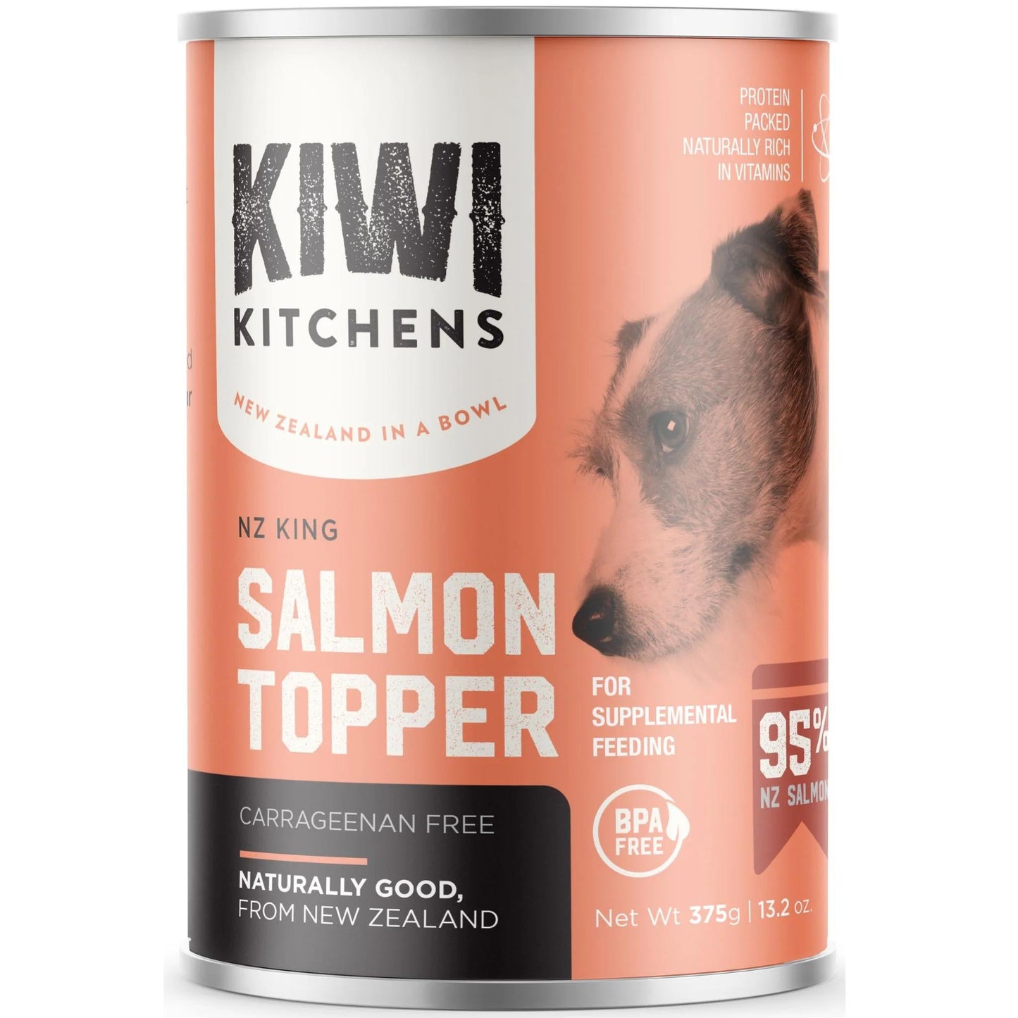 Kiwi Kitchens Canned Dog Food Salmon Dinner 9X375g