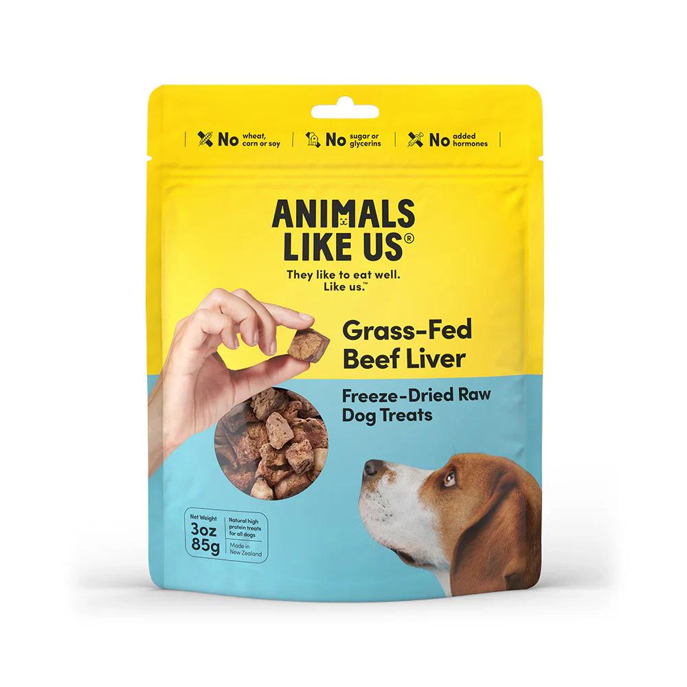 Animals Like Us - Grass-Fed Beef Liver Freeze-Dried Raw Dog Treats 85g