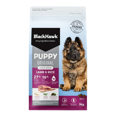 Black Hawk Puppy Lamb & Rice Large Breed Dry Dog Food 3kg