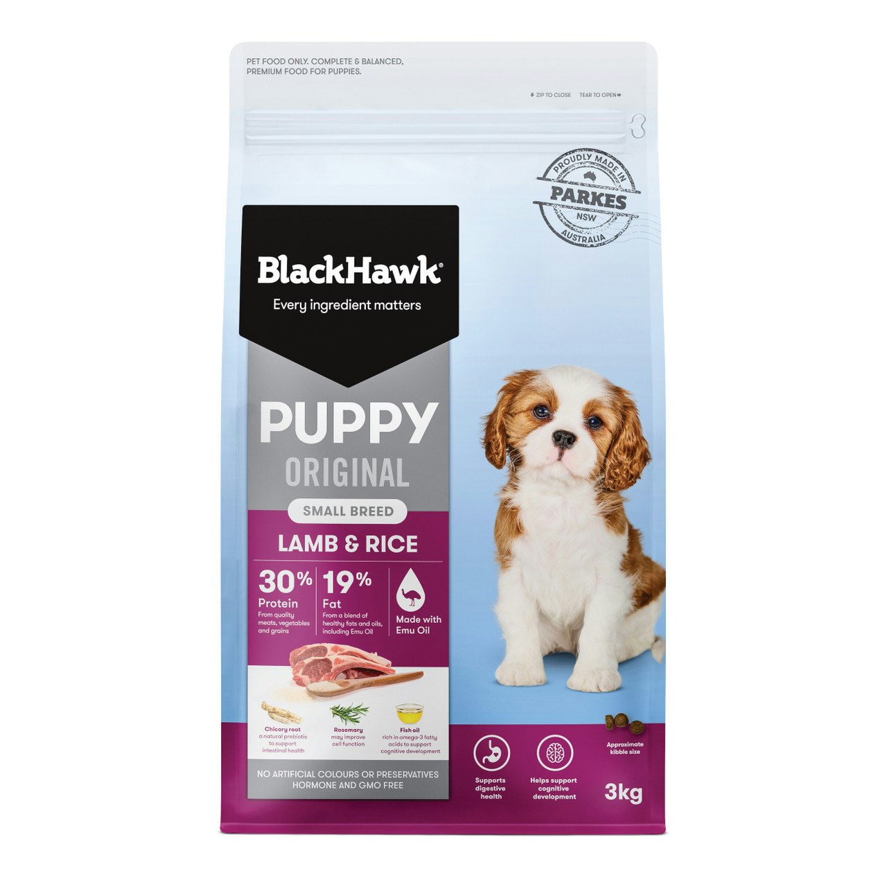 Black Hawk Puppy Lamb and Rice Small Breed Dry Dog Food 3kg