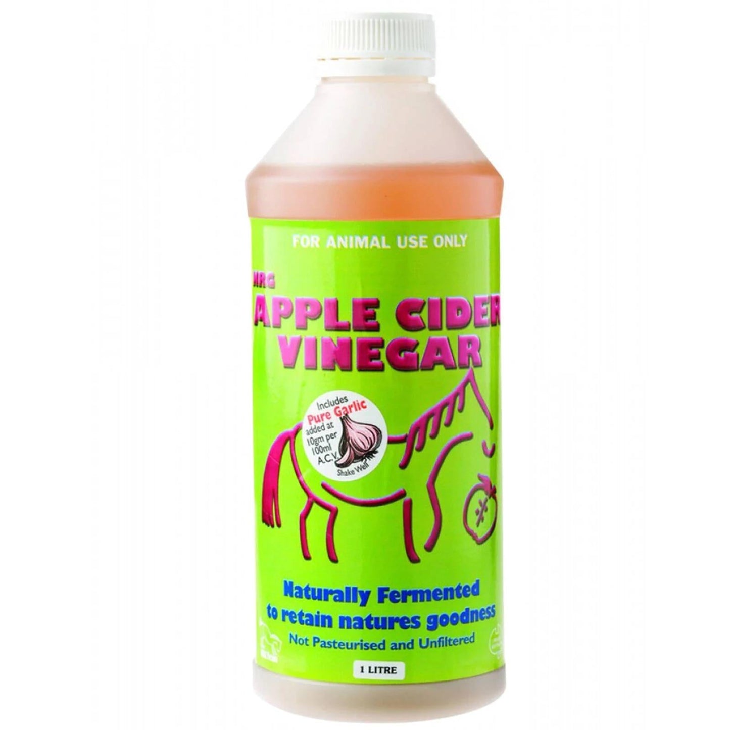 Nrg Apple Cider Vinegar Natural Fermented Horse Supplement 1L