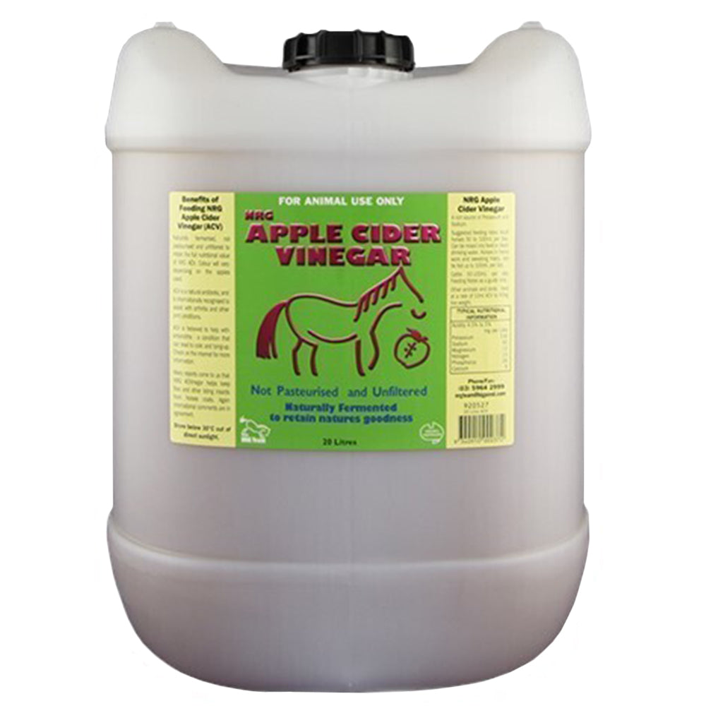 Nrg Apple Cider Vinegar Natural Fermented Horse Supplement 20L