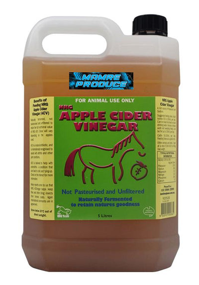 Nrg Apple Cider Vinegar Natural Fermented Horse Supplement 5L