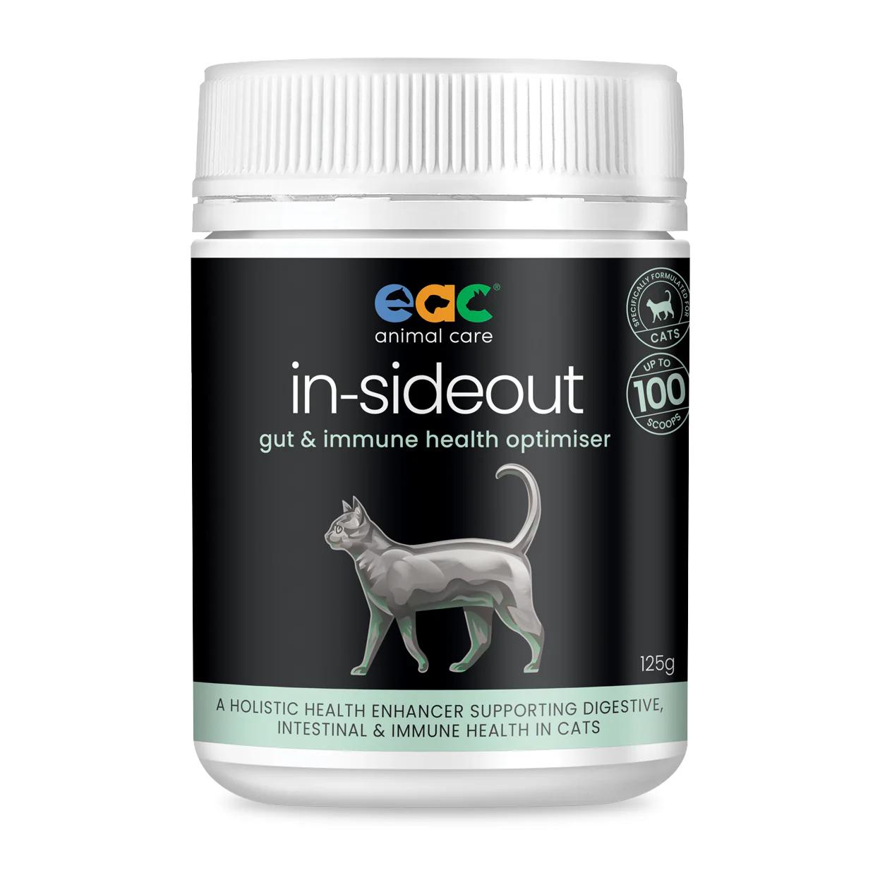 Eac Animal Care In-Sideout Gut & Immune Health Optimiser For Cats 125g