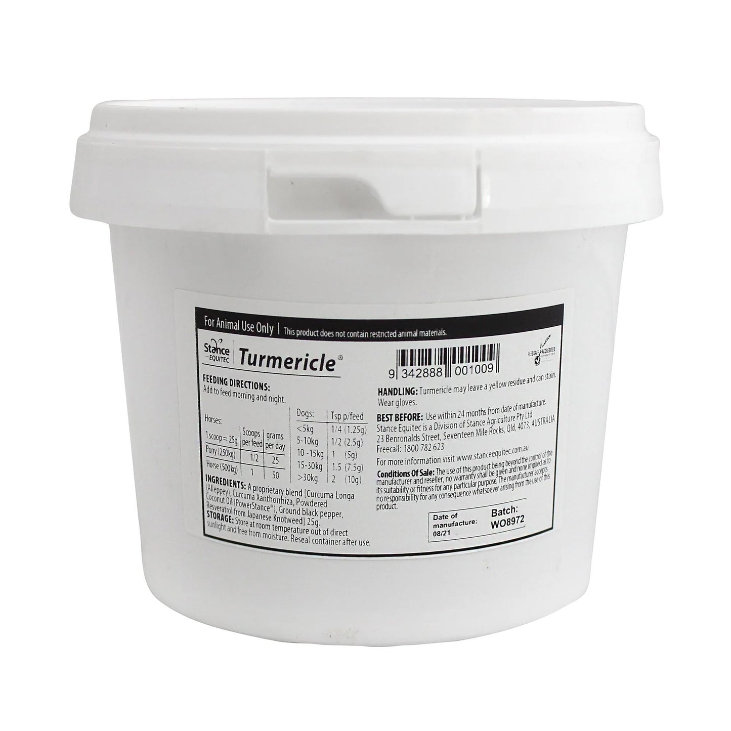 Stance Equitec Turmericle Animal Powdered Dietary Supplement 2kg