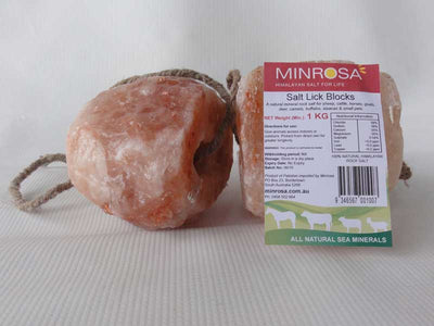 Minrosa Pet Salt Lick With Rope