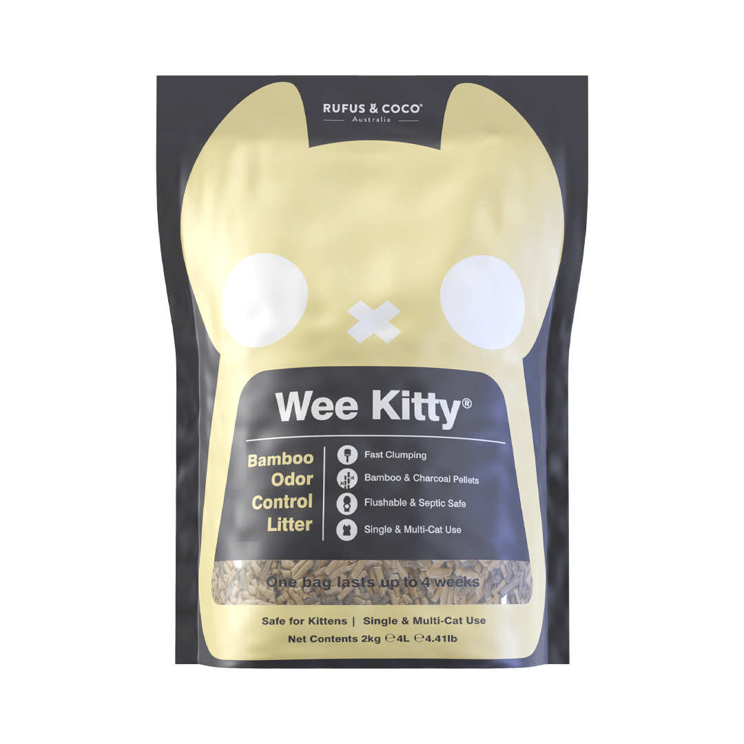 Rufus & Coco Wee Kitty Clumping Bamboo Cat Litter 2kg
