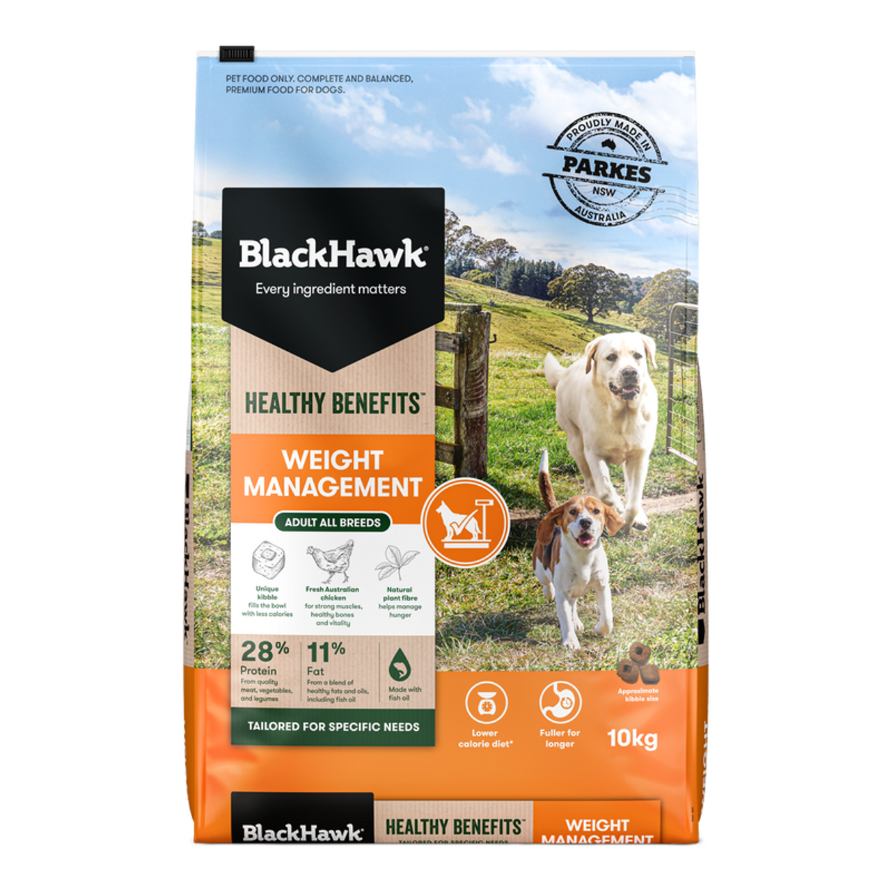 Black Hawk Healthy Benefits Weight Adult Dog Food 10kg