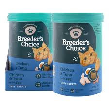 Breeders Choice Cat Treats Chicken, Tuna With Egg 120g - 3pk
