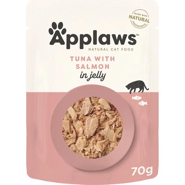 APPLAWS CAT JELLY POUCH - TUNA & SALMON 70G 16PK