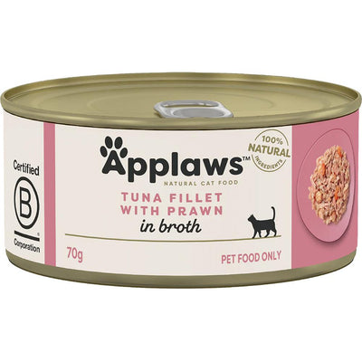APPLAWS CAT TIN TUNA & PRAWN 70G 24PK