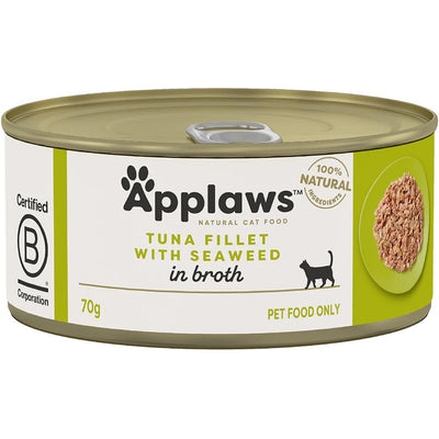 APPLAWS CAT TIN TUNA SEAWEED 70G 24PK