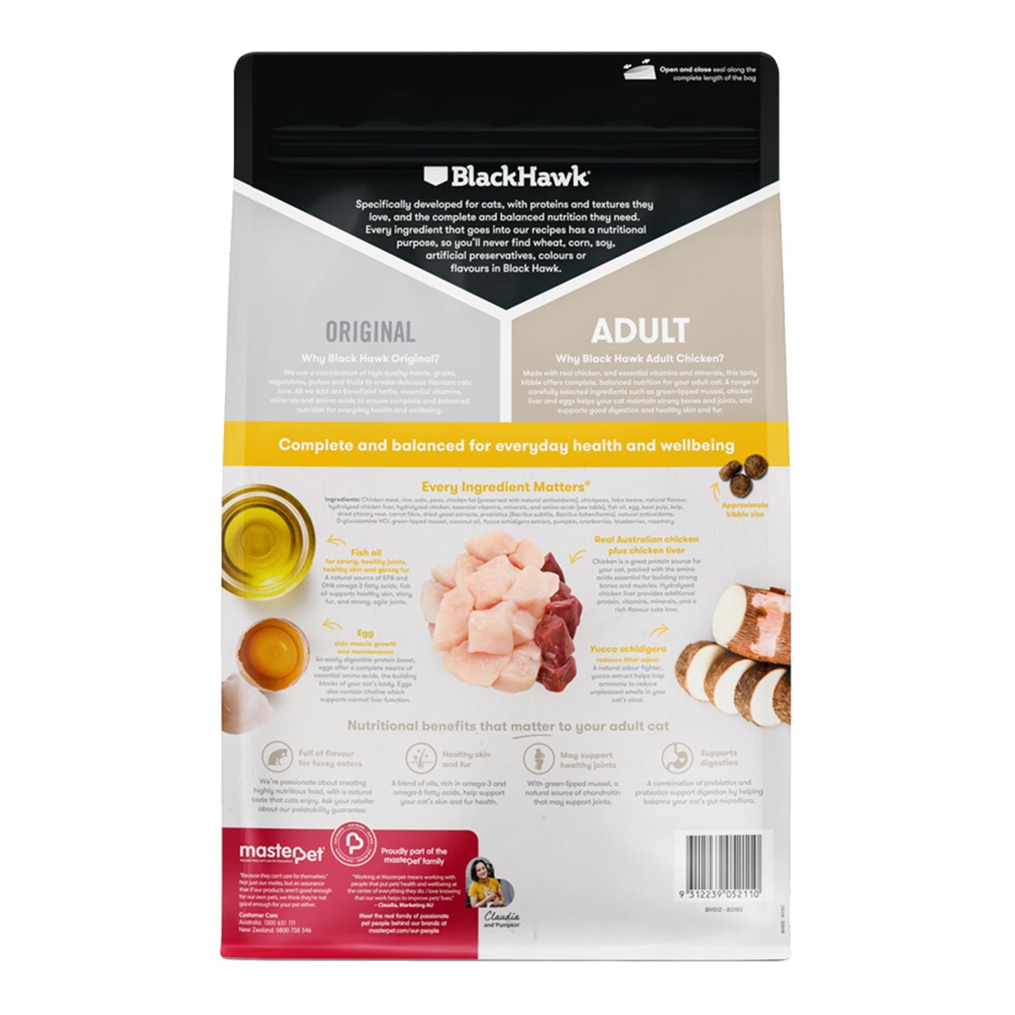 Black Hawk Original Chicken Dry Cat Food 2kg