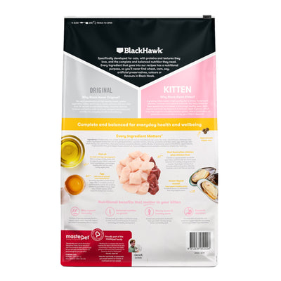 Black Hawk Original Chicken Kitten Dry Cat Food 8kg