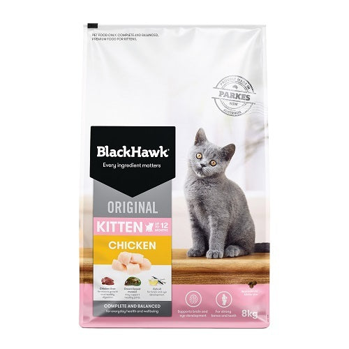 Black Hawk Original Chicken Chunks In Gravy Kitten 12 X 85g