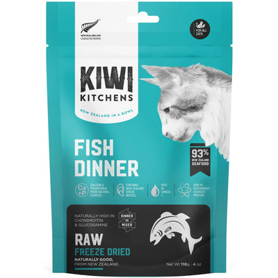 KIWI KITCHENS FREEZE DRIED FISH CAT DINNER 110G
