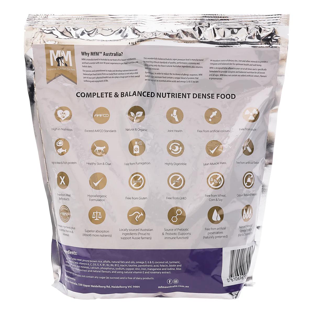 Meals For Meows Kangaroo And Turkey Dry Cat Food 9kg