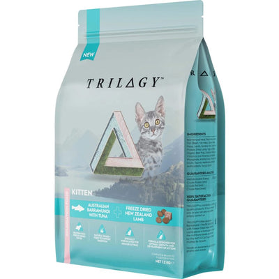 TRILOGY KITTEN BARRAMUNDI & TUNA 1.2KG