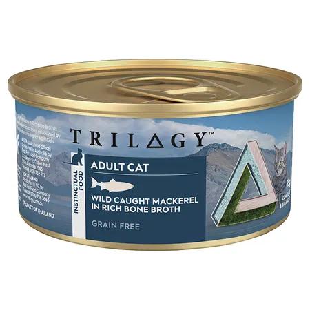 TRILOGY ADULT MACKRL IN BONE BROTH 85G 24PK