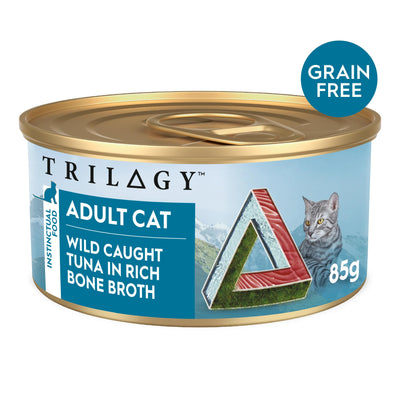 TRILOGY ADULT TUNA IN BONE BROTH 85G 24PK