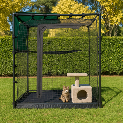 Portable Cat Enclosure  Indoor or Outdoor Medium