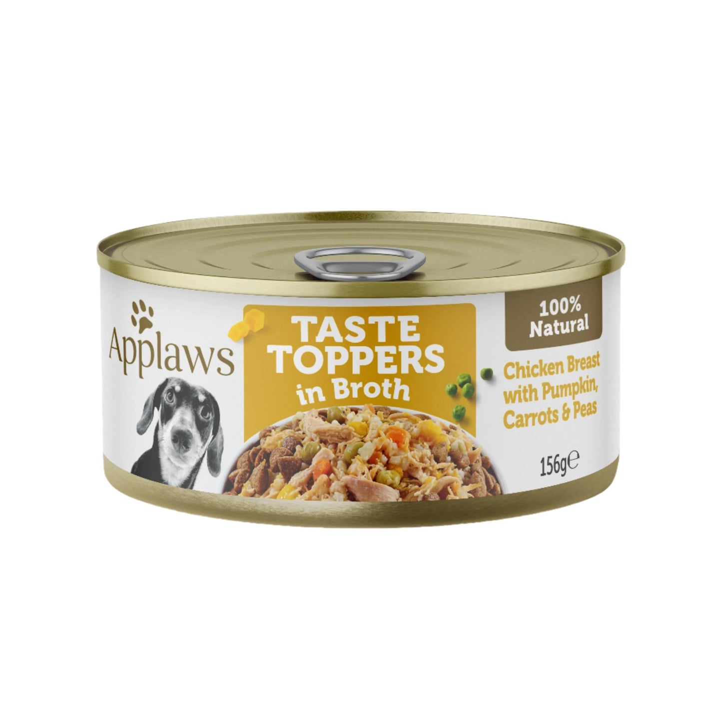 Applaws Dog Taste Toppers Chicken Sal Vegetable Broth 156g 16pk