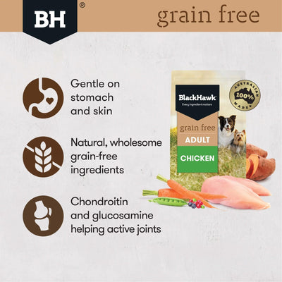 Black Hawk Grain Free Chicken 100g 9pk