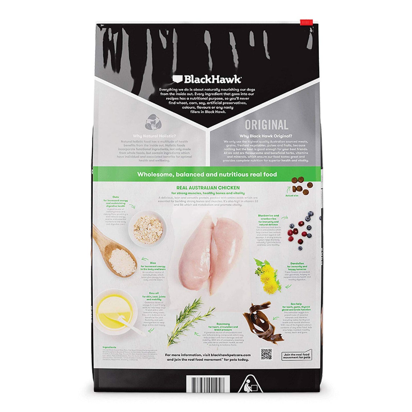 Black Hawk Chicken And Rice Adult Dry Dog Food 10kg