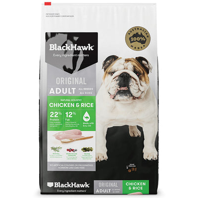 BLACK HAWK ADULT DOG CHICKEN & RICE 20KG