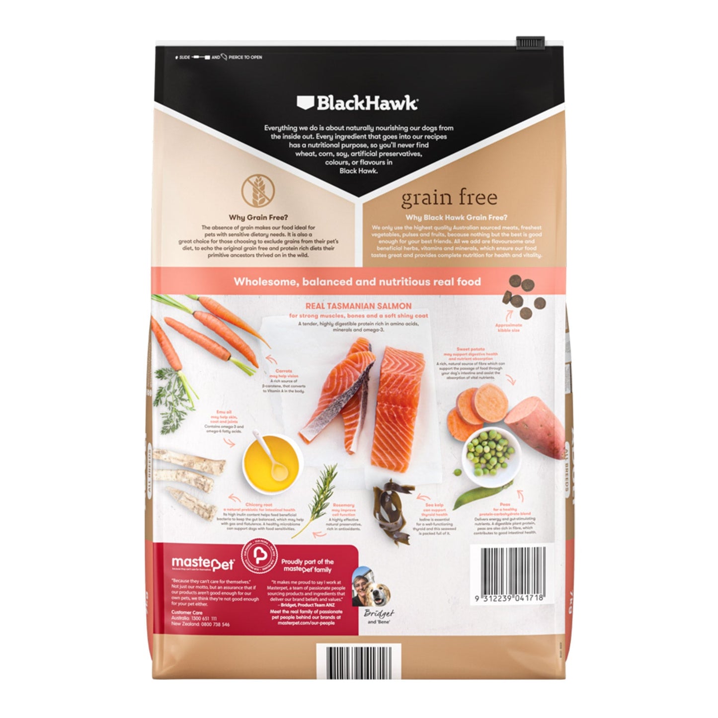Black Hawk Grain Free Salmon 7kg