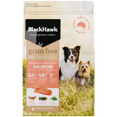 BLACK HAWK GRAIN FREE SALMON 7KG