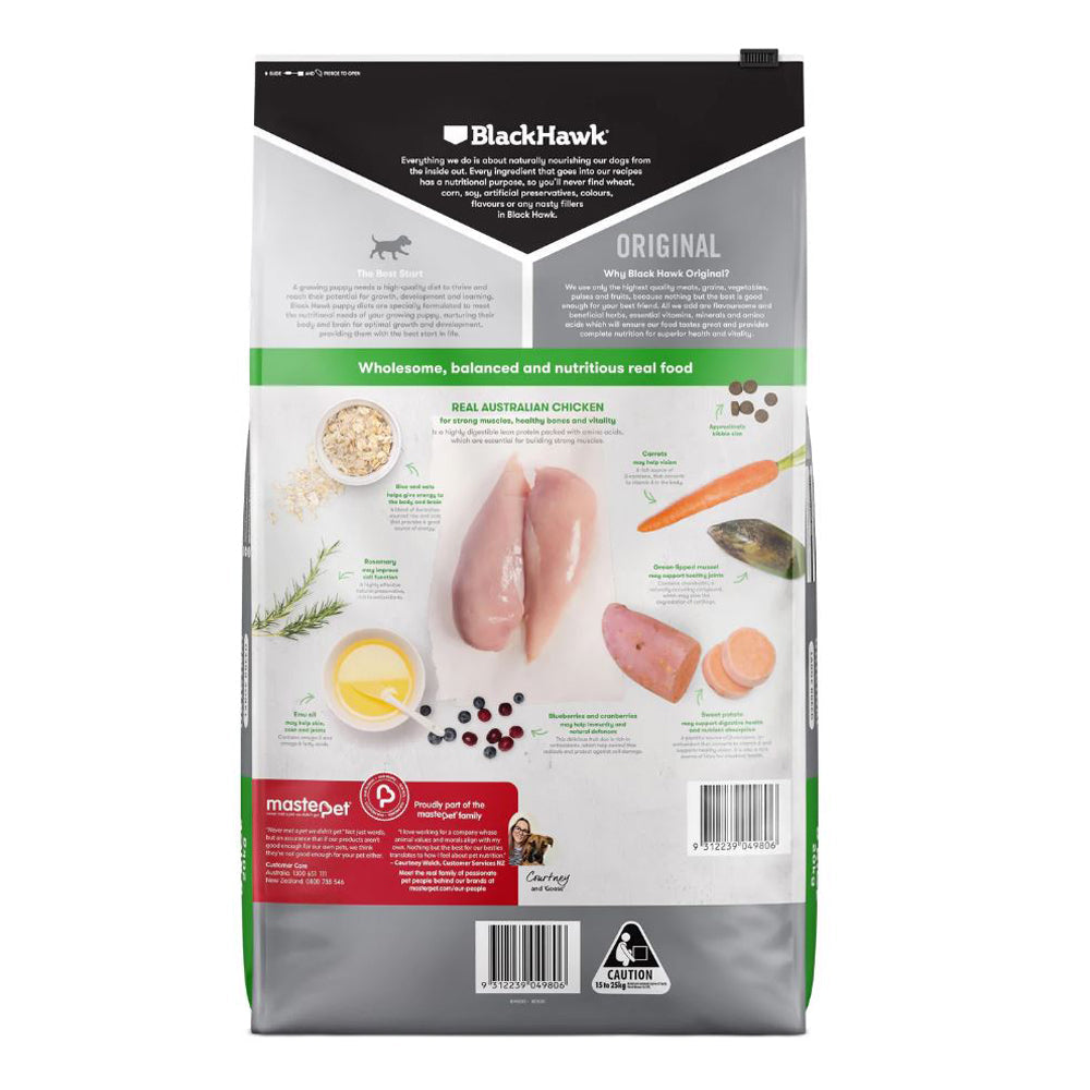 Black Hawk Puppy Large Breed Chicken & Rice 20kg