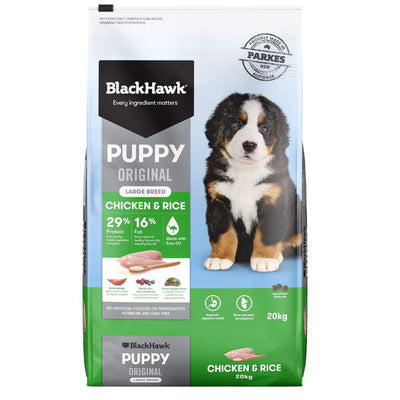 BLACK HAWK PUPPY LARGE BREED CHICKEN & RICE 20KG