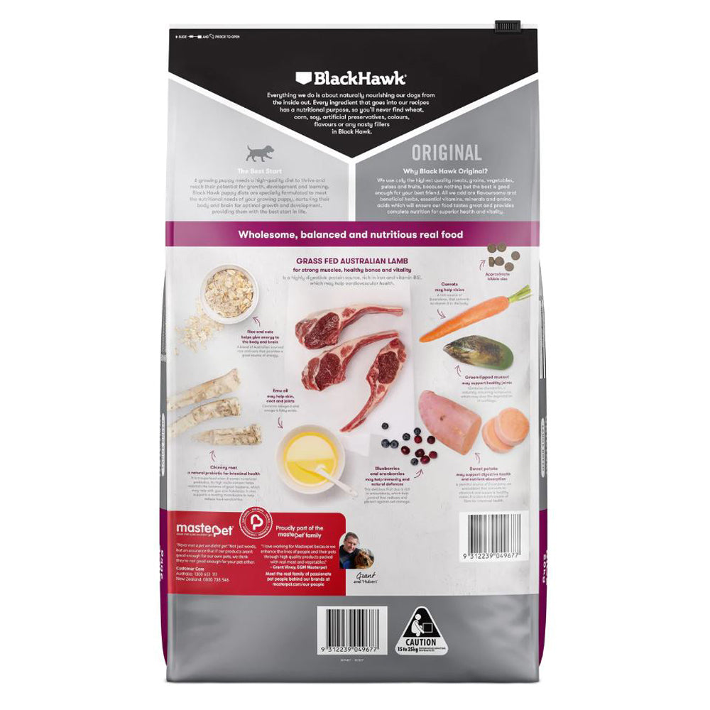 Black Hawk Puppy Large Breed Lamb & Rice 20kg