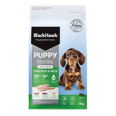 BLACK HAWK PUPPY SMALL BREED CHICKEN & RICE 10KG