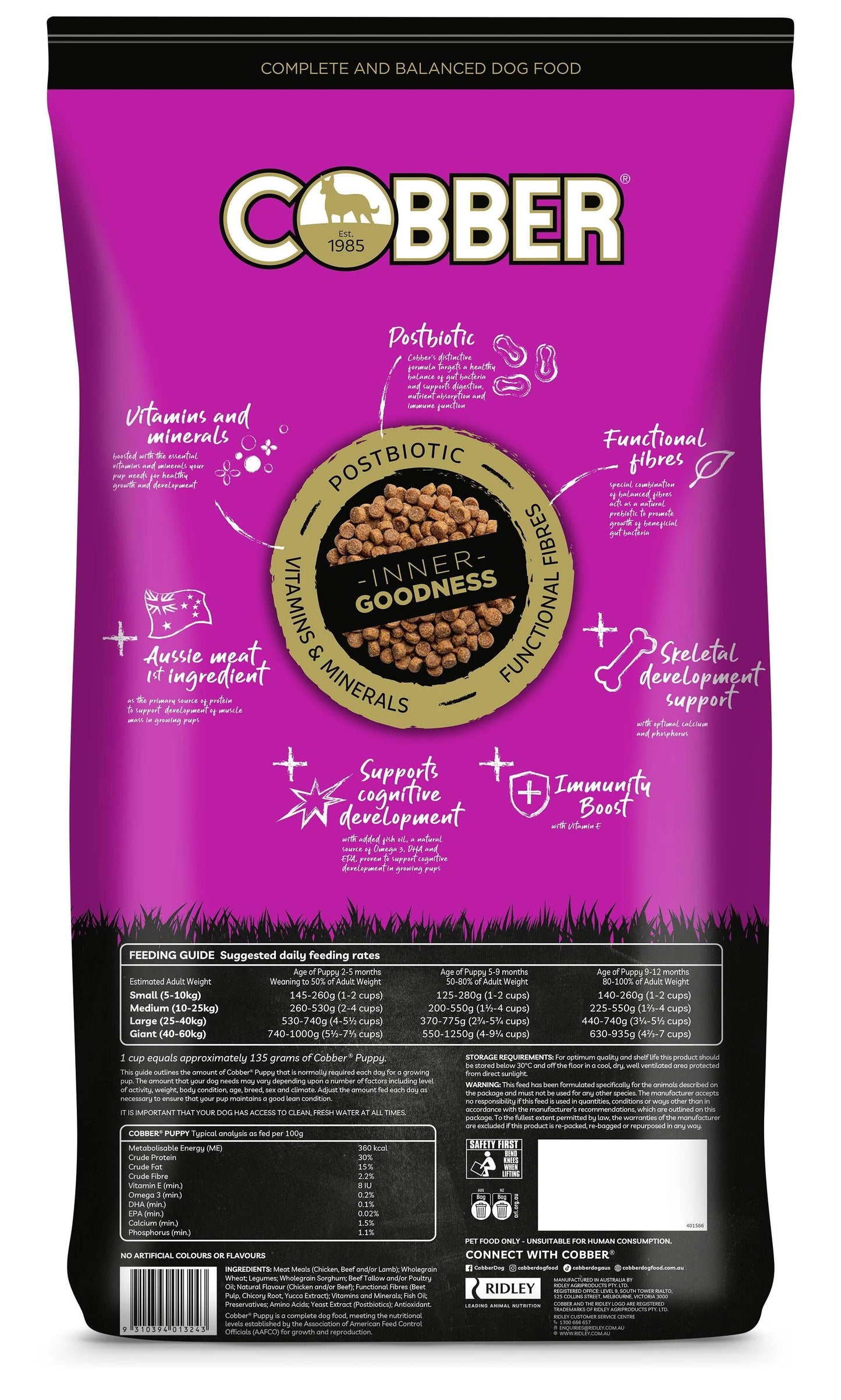 Cobber Puppy Dry Dog Food 3kg