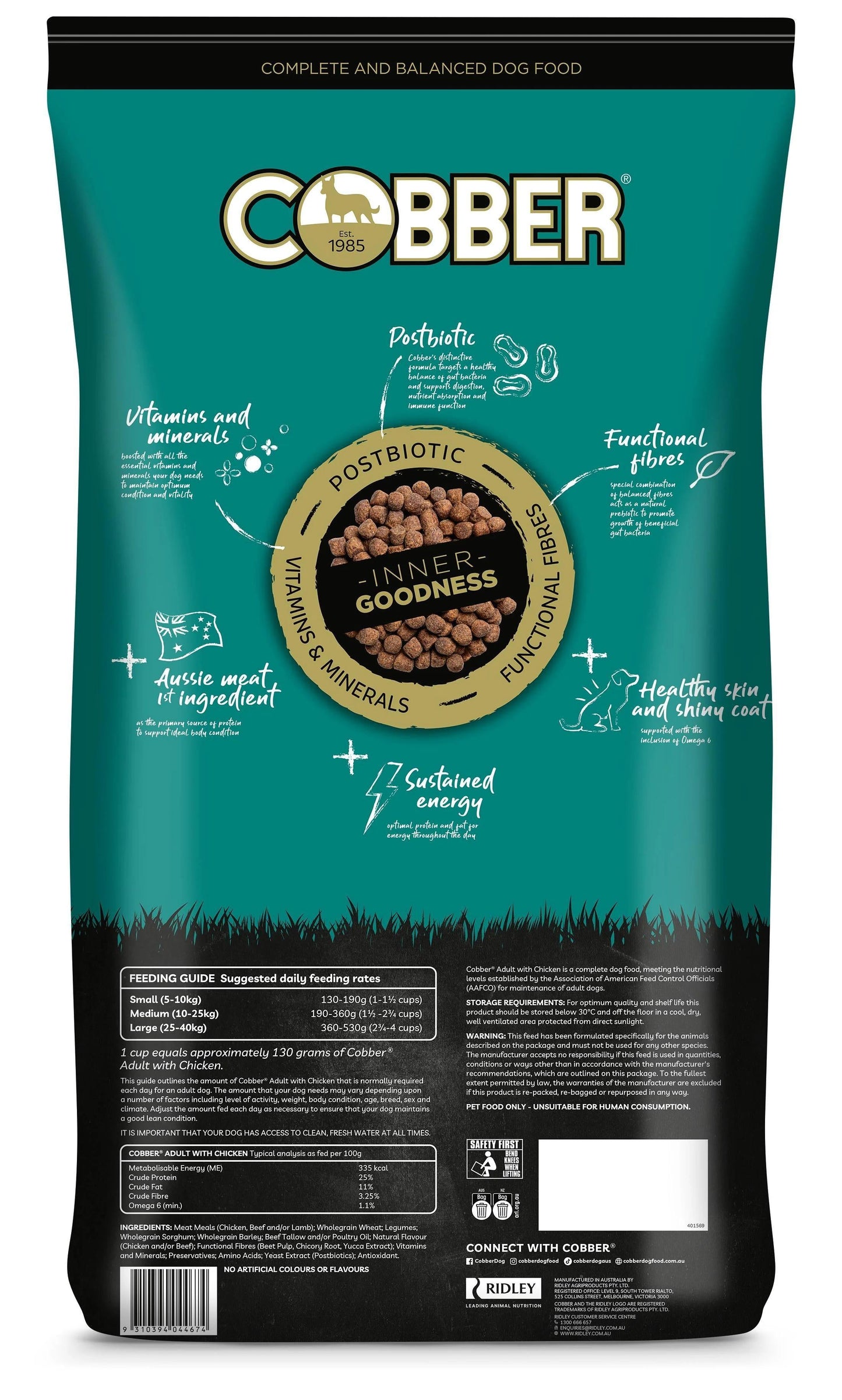 Cobber Adult With Chicken Dry Dog Food 8kg