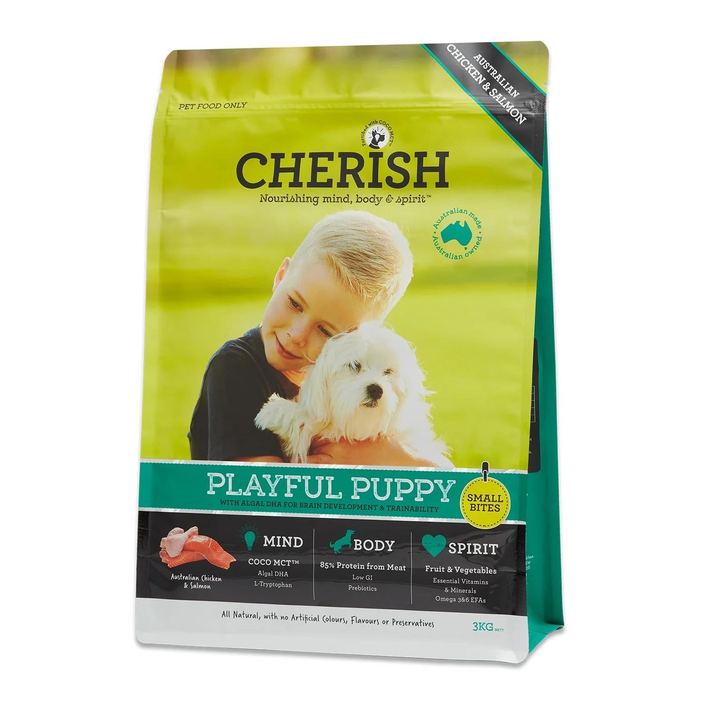 CHERISH PLAYFUL PUPPY SMALL BITES 3KG