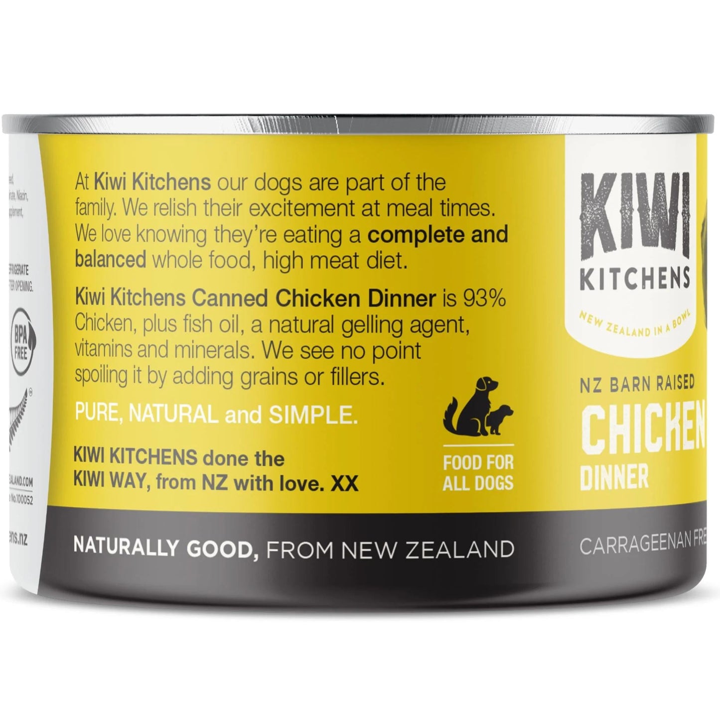Kiwi Kitchens Dog Chicken 375g 9pk